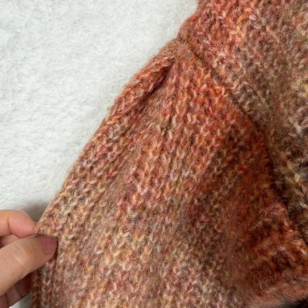 GB‎ Girls Sweater XL Orange Ombre Puff Sleeve Wool Blend GG8663SWR
